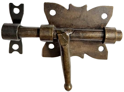 RUSTIC ORNAMENTAL HINGE (REGULAR LATCH)